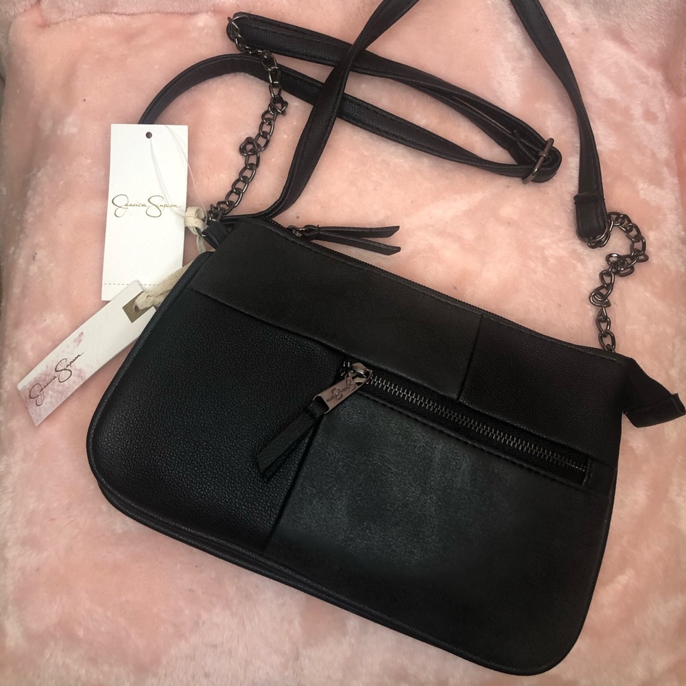 NWT Jessica Simpson’s Chloe Black Crossbody Bag